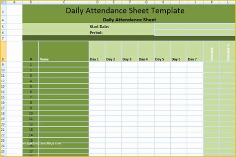 Free Employee Attendance Sheet Template Excel Of 38 Free Printable