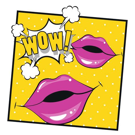 sexy female mouths with wow expression pop art style 2472214 vector art at vecteezy