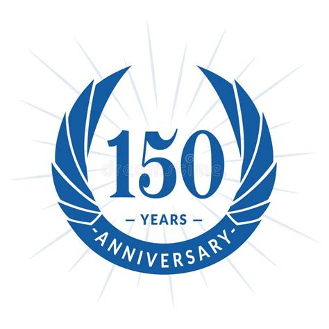 150 Years Anniversary Design Template Elegant Anniversary Logo Design