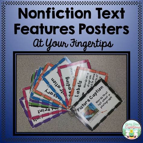 Nonfiction Text Features Posters Nonfiction Text Features Text
