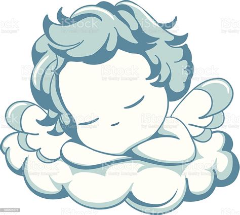 Sleeping Litle Angel Stock Illustration Download Image