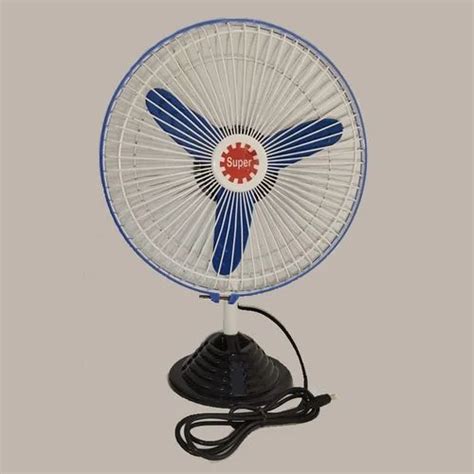 Plasticfibre Super Solar Table Fan Sky Blue And Red Without Panel At Rs 450 In New Delhi