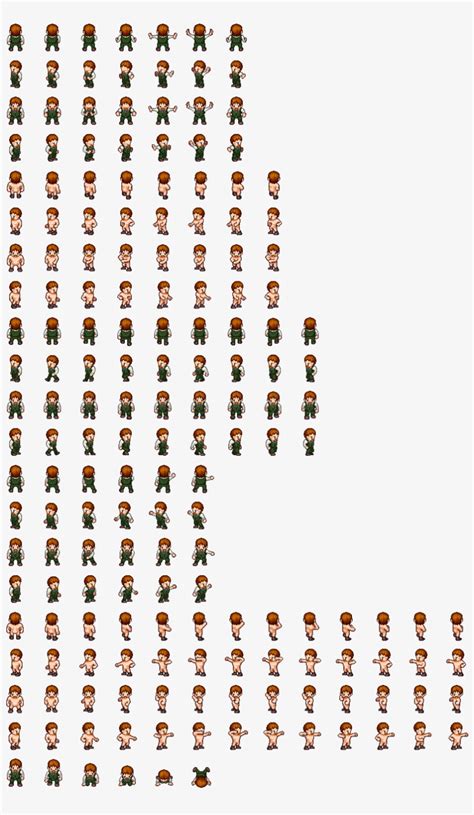 Character Pixel Art Character Sprite Sheet Png Image Transparent
