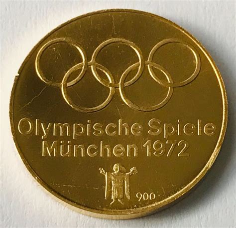 Die olympischen spiele werden vom 23. Germany - Medaille 1972 - Olympische Spiele München - Gold ...
