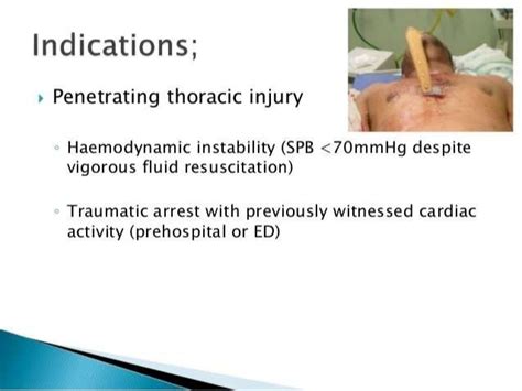 Resuscitative Thoracotomy