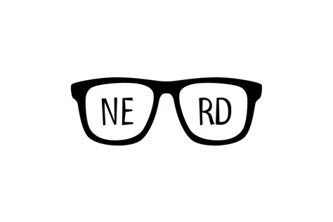 Nerd Logo Glasses Geek Nerd Png Download 900600 Free Transparent