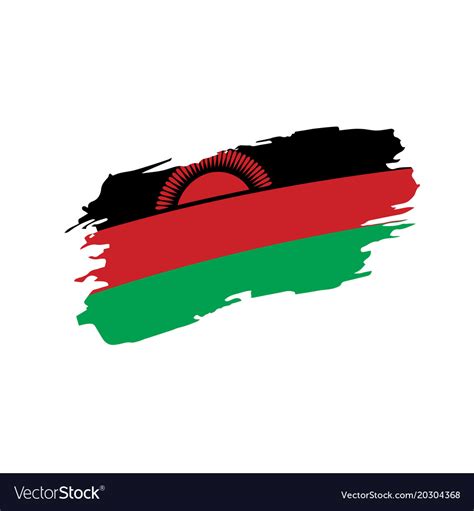 Malawi Flag Royalty Free Vector Image Vectorstock