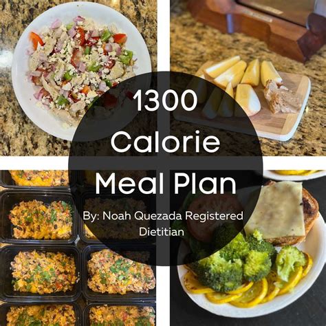 1300 Calorie Meal Plan Dietitian Developed