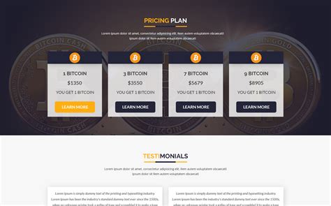 Discover 1 crypto website template design on dribbble. BITCOIN - Cryptocurrency & Bitcoin PSD Template | Bitcoin ...