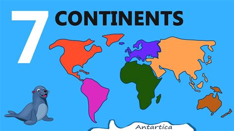 7 Continents Names Continents Of The World Seven Continents Video