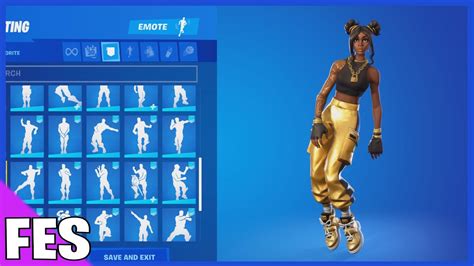 Fortnite Luxe Skin With All My Fortnite Dances And Emotes Youtube