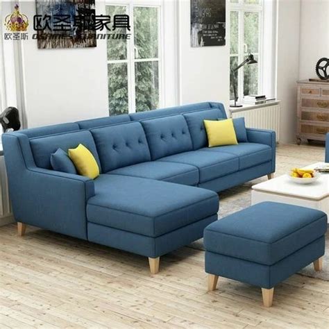 Leather And Sagwan Wood 5 Seater L Shape Sofa Set At Rs 35000set In