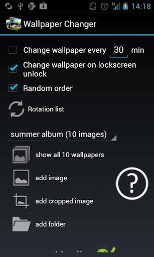 Set An Automatically Changing Wallpaper With Wallpaper Changer Android