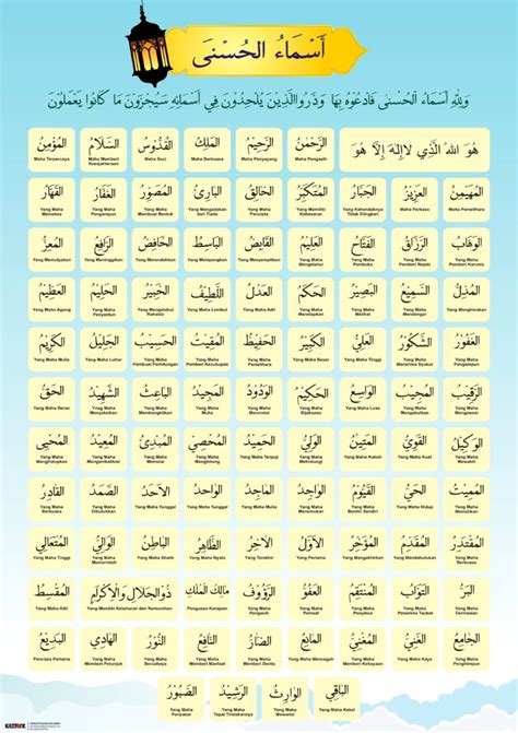 Daftar teks tulisan asmaul husna arab latin dan artinya. Teks Asmaul Husna Latin - Tulisan 99 Asmaul Husna Arab ...