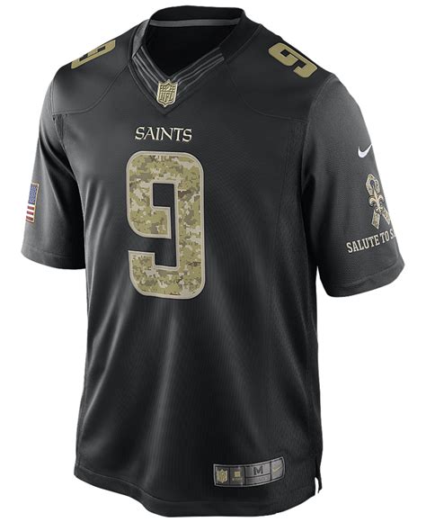 Nike Drew Brees New Orleans Saints Salute To Service Jersey In Black