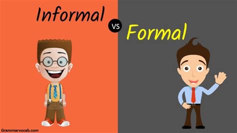 Formal And Informal Language Examples Archives Grammarvocab