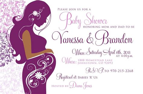 Download Purple Baby Shower Invitations Background 1 Hd Wallpapers