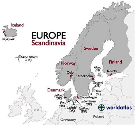 Scandinavian Peninsula Map Baltic Shield Map And Information Page