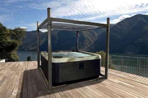 Hot Tub Enclosure With Retractable Roof Master Spas Of Wisconsin