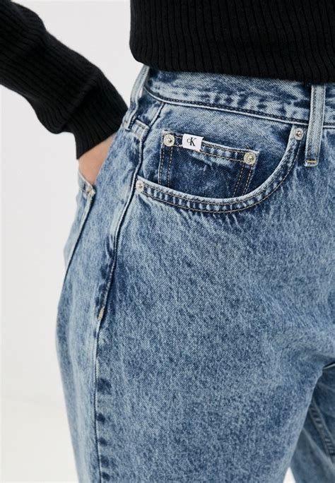Джинсы Calvin Klein Jeans HR RELAXED цвет голубой RTLAAR149001