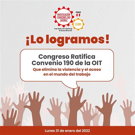 Perú Ratifica El Convenio 190 De La Oit Sobre Violencia Y Acoso En El