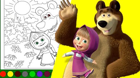 Dibujos De Masha Y El Oso Fáciles Muchos Dibujos A Lápiz De Masha Y El Oso Para Imprimir Dibujos