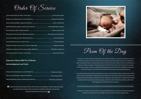Elegant Funeral Booklet Template In Adobe Photoshop Microsoft Word