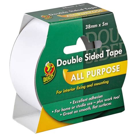 Duck Double Sided All Purpose Tape 38mm X 5m Masking Tape Bandm