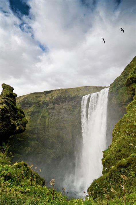 Waterfall Skogafoss Iceland Scandinavia Europe Photograph By Daniel Schoenen Fotografie