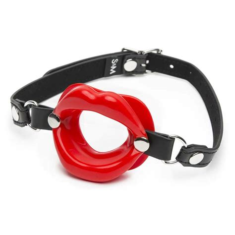 Sexy Oral Sissy Bimbo Open Mouth Gag Lips Strap O Ring Ball Restraints