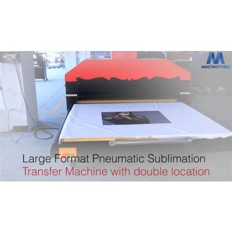 Large Format Pneumatic Sublimation Transfer Machine With Double