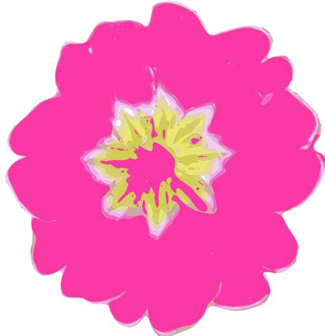 Realistic Pink Flower Public Domain Vectors