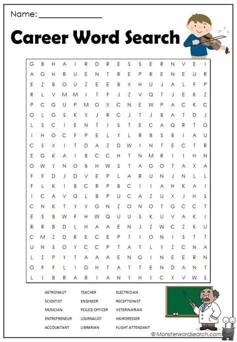 career word search in 2021 free printable word searches