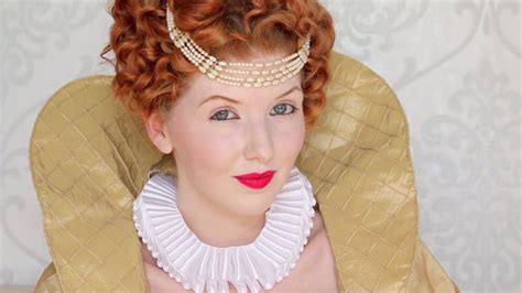Historically Accurate Queen Elizabeth I Makeup And Hair Tutorial Hair