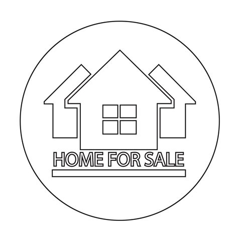 Home For Sale Icon 574659 Vector Art At Vecteezy