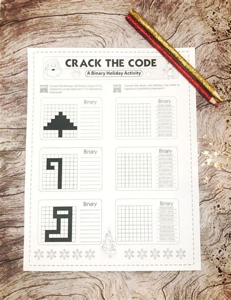 Free Holiday Binary Code Worksheet Check Out This Awesome Binary
