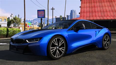 Dengan tambahan warna biru, dapat menyala pada malam hari. 2015 BMW i8 Add-On - GTA5-Mods.com