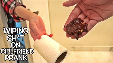 Wiping Sh T On Girlfriend Prank Bathroom Prank Gone Wrong Youtube