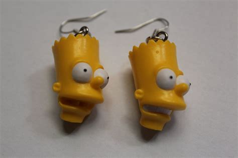 Bart Simpson Earrings Etsy Earrings Simpson