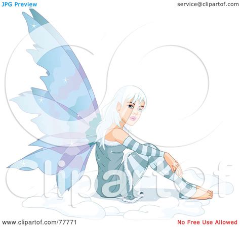 Royalty Free Rf Clipart Illustration Of A Pretty White Haired Winter