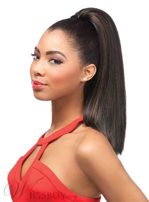 Maybe you would like to learn more about one of these? Black Women Beautiful Synthetic Long Straight Ponytail ...