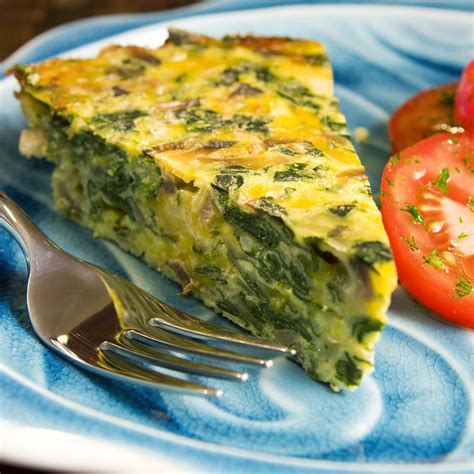 Crustless Spinach Mushroom And Feta Quiche Atkins Low Carb Diet