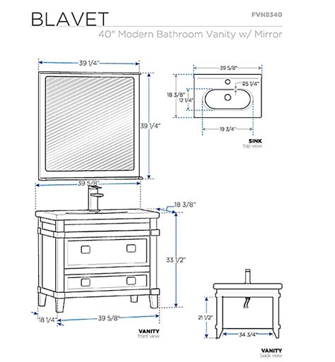 You'll want your mirror height to end to be a few inches below that and the mirror to start right about the backslpash (if this is not a framed mirror). Bathroom Vanities | Buy Bathroom Vanity Furniture ...