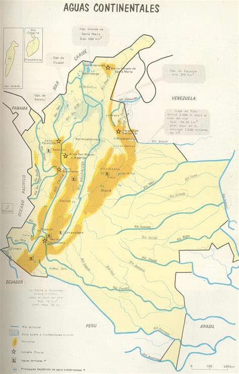 Mapa Con Los Rios De Colombia Salutip