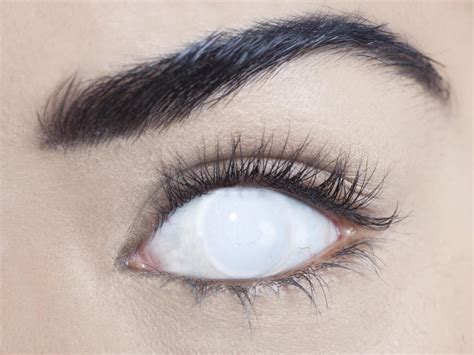 Blind White Contact Lenses Белые глаза Цветные контактные линзы