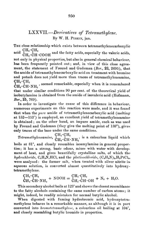 LXXVII.—Derivatives of tetramethylene - Journal of the ...