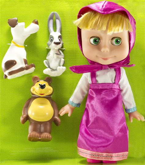 Buy Masha And The Bear Toys Talking Doll Masha And Her 4 Friends Masha Y El Oso Online At