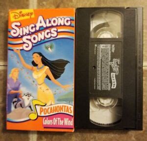 Disney S Sing Along Songs Pocahontas Colors Of The Wind VHS EBay