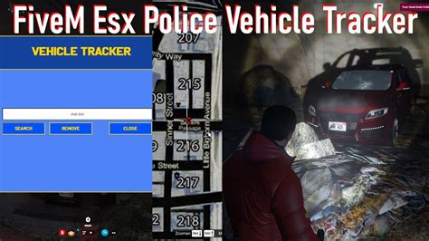 Gta V Fivem Esx Police Vehicle Tracker Youtube