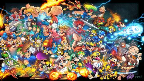 Video Game Character Wallpaper Collage